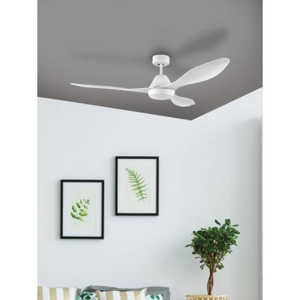 Eglo - Ventoinha de teto LED/18W/230V + comando