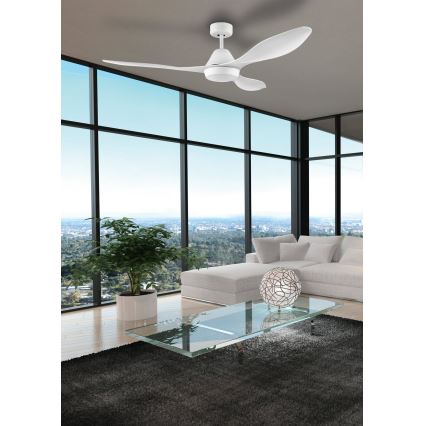 Eglo - Ventoinha de teto LED/18W/230V + comando