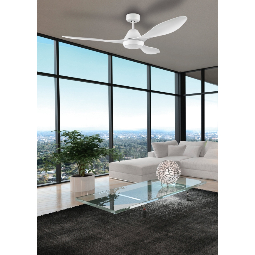 Eglo - Ventoinha de teto LED/18W/230V + comando