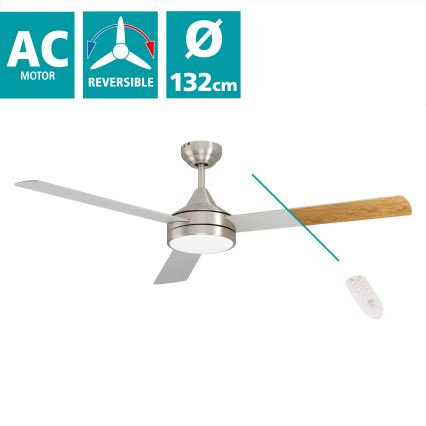 Eglo - Ventoinha de teto LED LED/20W/230V + controlo remoto