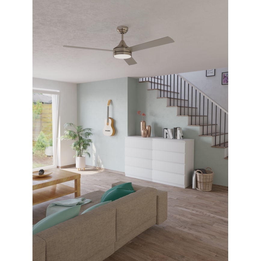 Eglo - Ventoinha de teto LED LED/20W/230V + controlo remoto