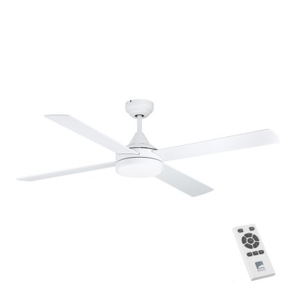 Eglo - Ventilador de teto LED LED/20W/230V 3000/4000/5000K com controlo remoto branco