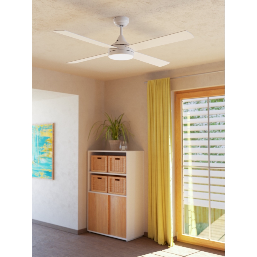 Eglo - Ventoinha de teto LED LED/20W/230V 3000/4000/5000K + comando branco
