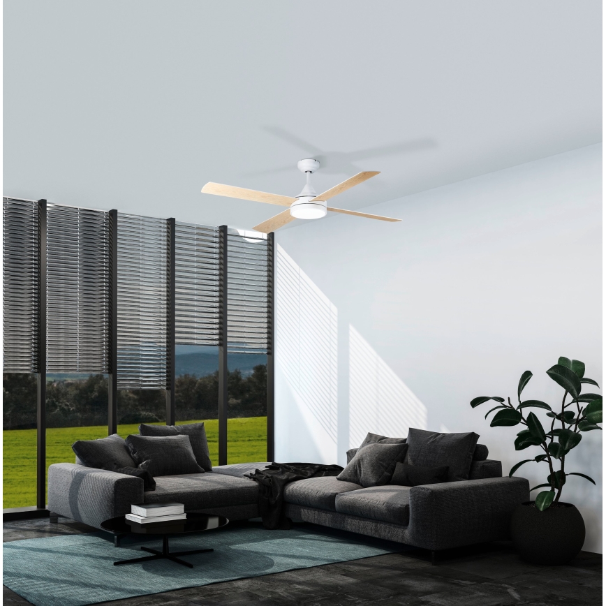 Eglo - Ventoinha de teto LED LED/20W/230V 3000/4000/5000K + comando branco