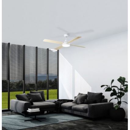 Eglo - Ventoinha de teto LED LED/20W/230V 3000/4000/5000K + comando branco