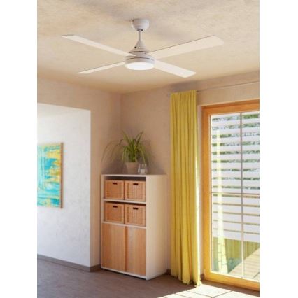 Eglo - Ventoinha de teto LED LED/20W/230V 3000/4000/5000K + comando branco