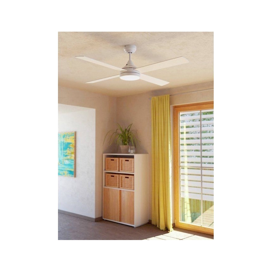 Eglo - Ventoinha de teto LED LED/20W/230V 3000/4000/5000K + comando branco