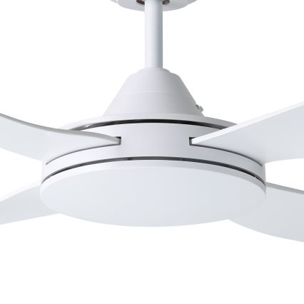 Eglo - Ventilador de teto 52W/230V com controlo remoto branco