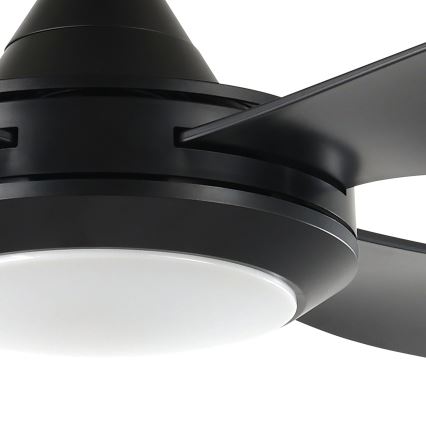 Eglo - Ventoinha de teto LED LED/20W/230V preto + controlo remoto