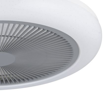 Eglo - Ventoinha de teto LED com regulação LED/25,5W/230V cinzento + comando