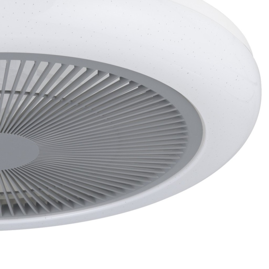Eglo - Ventoinha de teto LED com regulação LED/25,5W/230V cinzento + comando