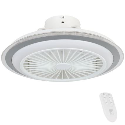 Eglo - Ventoinha de teto LED com regulação LED/25,5W/230V branco/cinzento 2700-6500K + comando