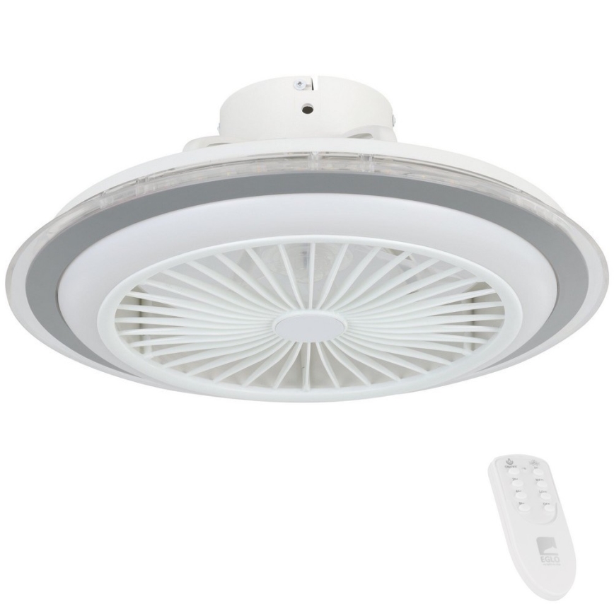 Eglo - Ventoinha de teto LED com regulação LED/25,5W/230V branco/cinzento 2700-6500K + comando