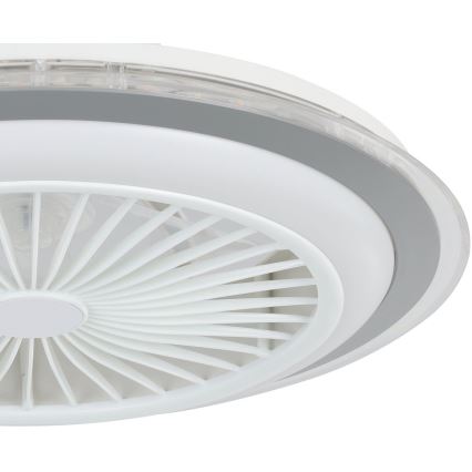 Eglo - Ventoinha de teto LED com regulação LED/25,5W/230V branco/cinzento 2700-6500K + comando