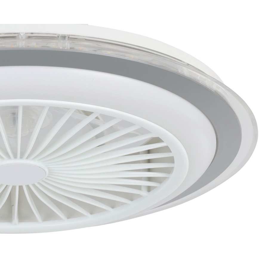 Eglo - Ventoinha de teto LED com regulação LED/25,5W/230V branco/cinzento 2700-6500K + comando