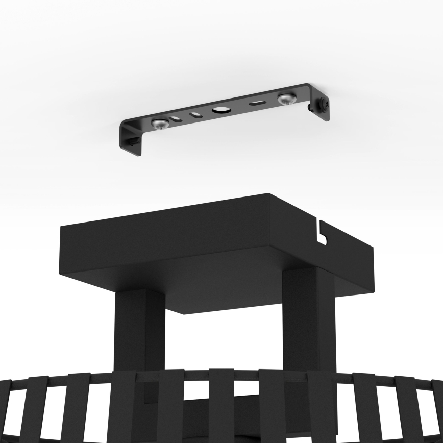 Eglo - Iluminação de teto 1xE27/40W/230V preto