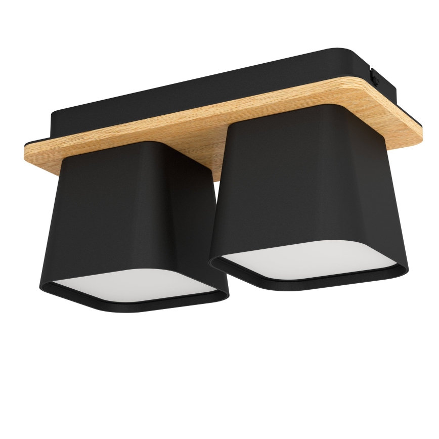 Eglo - Iluminação de teto 2xE27/40W/230V preto/castanho