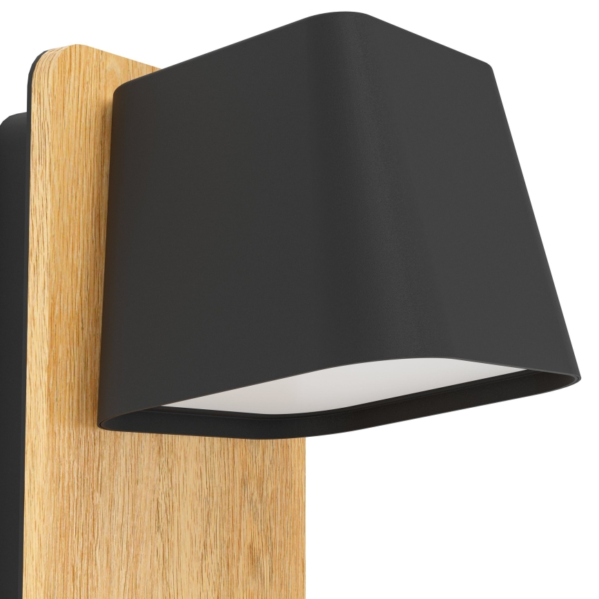 Eglo - Iluminação de parede 1xE27/40W/230V preto/castanho