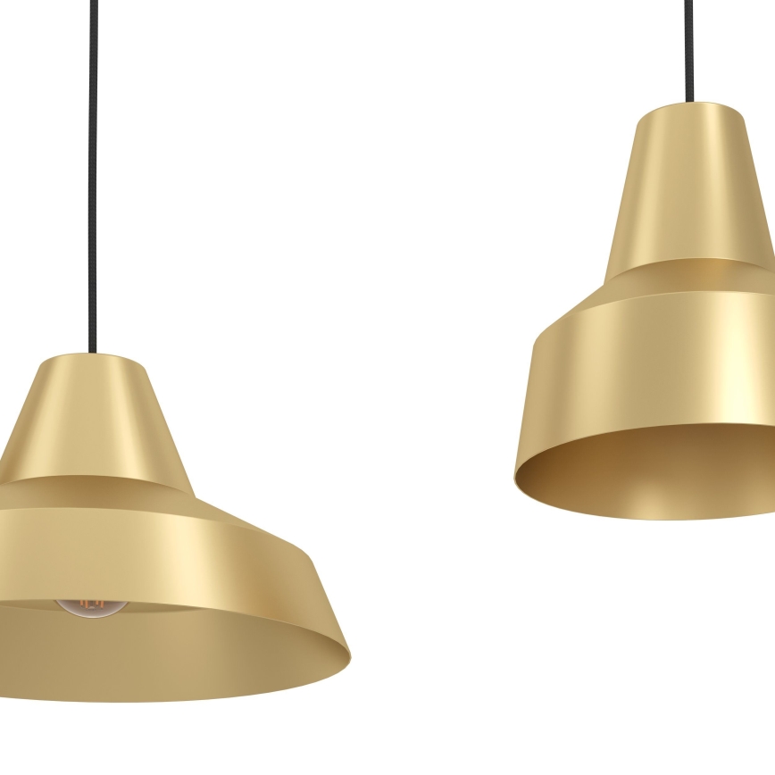 Eglo - Candeeiro suspenso 3xE27/40W/230V dourado