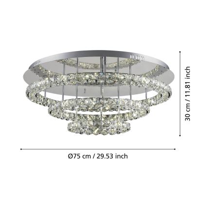 Eglo - Iluminação de teto LED LED/61W/230V