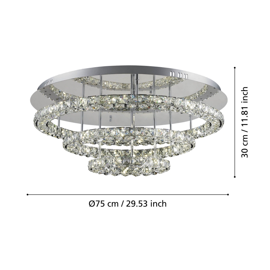 Eglo - Iluminação de teto LED LED/61W/230V