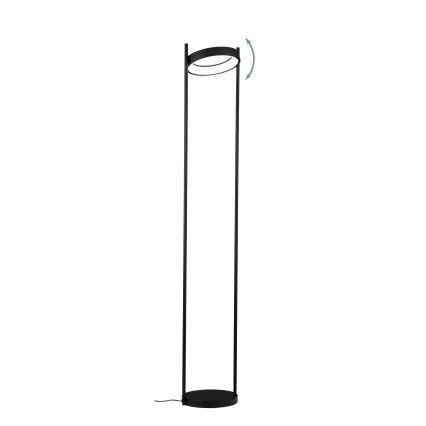 Eglo - Candeeiro de chão LED com regulação LED/20W/230V 3000K preto