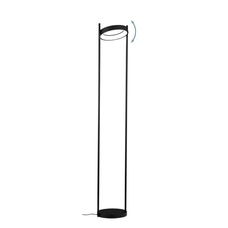 Eglo - Candeeiro de chão LED com regulação LED/20W/230V 3000K preto