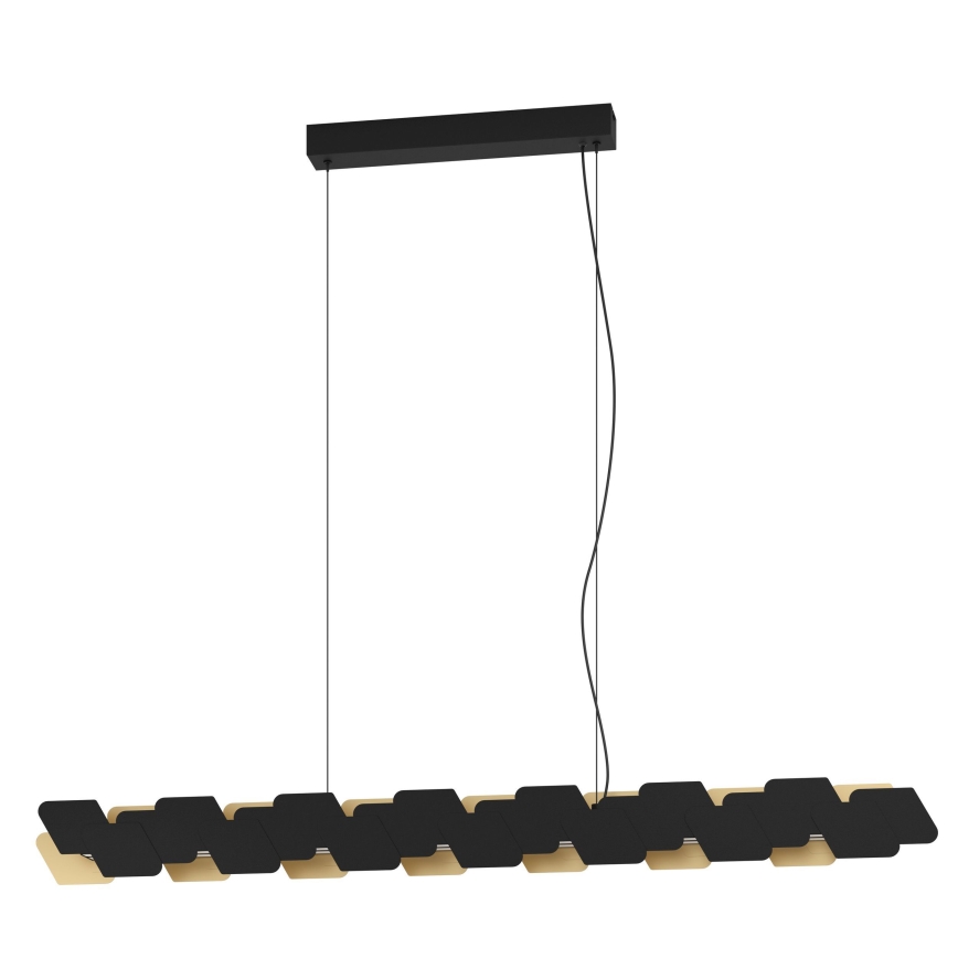 Eglo - Candeeiro suspenso LED com regulação LED/44W/230V 3000K preto/dourado
