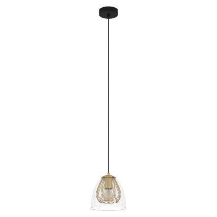 Eglo - Candeeiro suspenso 1xE27/40W/230V dourado