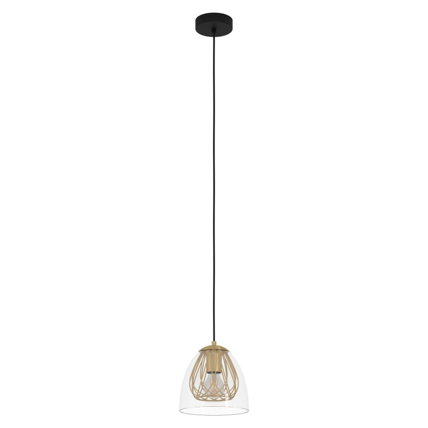 Eglo - Candeeiro suspenso 1xE27/40W/230V dourado
