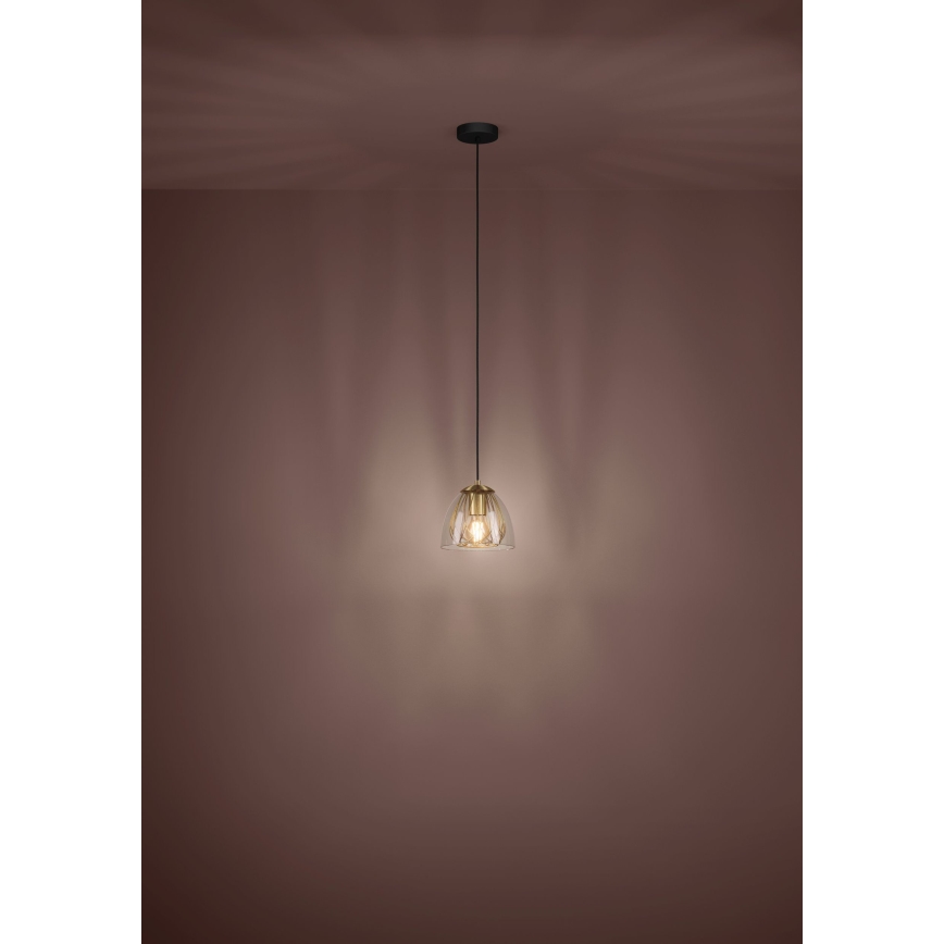 Eglo - Candeeiro suspenso 1xE27/40W/230V dourado