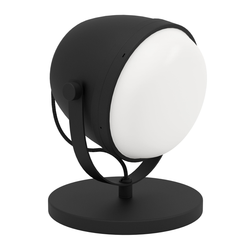 Eglo - Candeeiro de mesa 1xE27/28W/230V preto