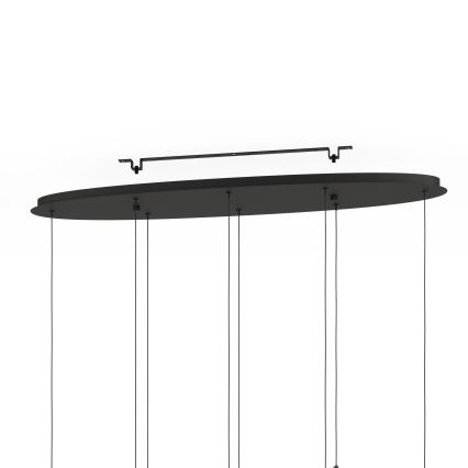 Eglo - Candeeiro suspenso LED com regulação 8xLED/4,2W/230V 3000K preto
