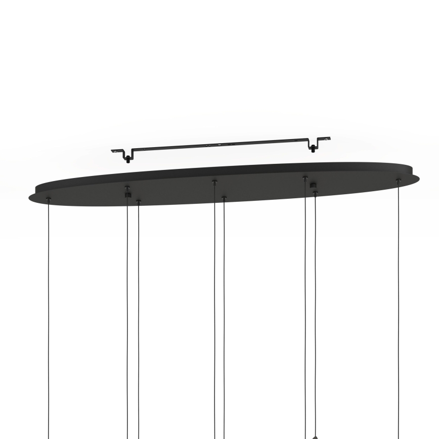 Eglo - Candeeiro suspenso LED com regulação 8xLED/4,2W/230V 3000K preto