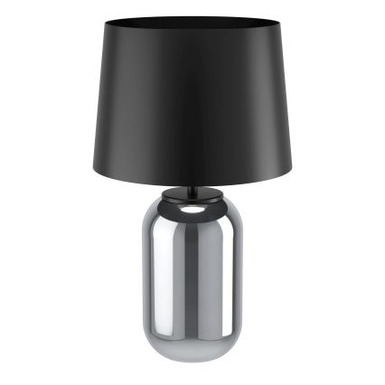 Eglo - Candeeiro de mesa 1xE27/40W/230V preto/fumado