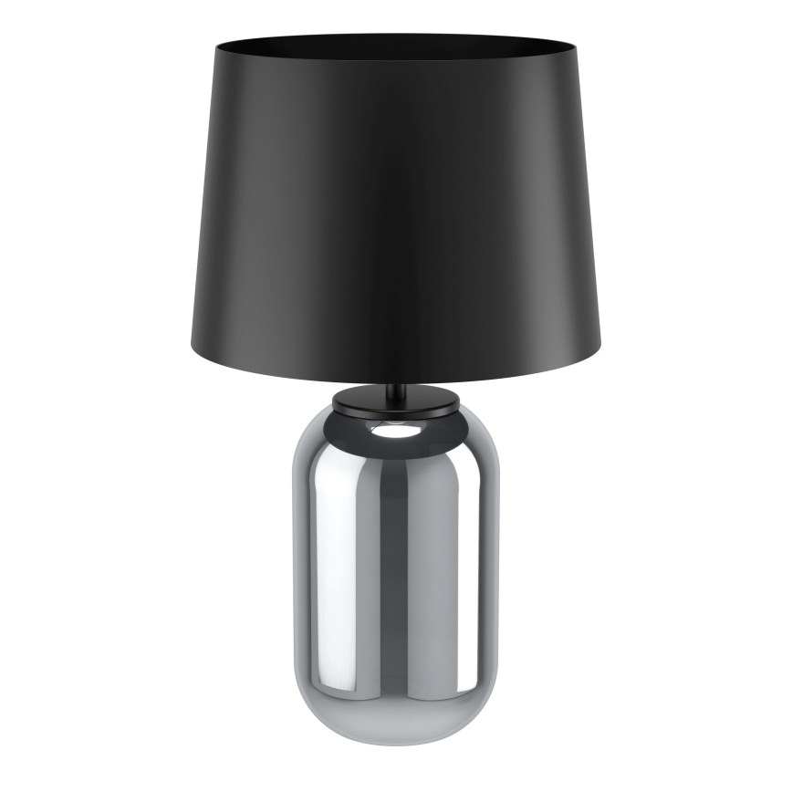 Eglo - Candeeiro de mesa 1xE27/40W/230V preto/fumado
