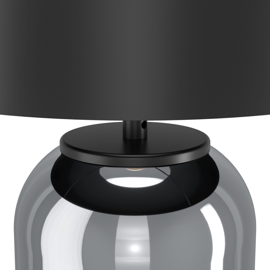 Eglo - Candeeiro de mesa 1xE27/40W/230V preto/fumado