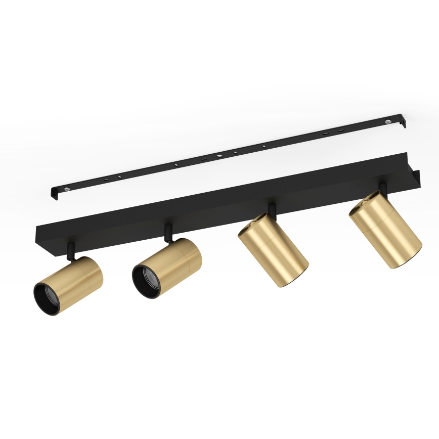 Eglo - Foco LED 4xGU10/4,5W/230V 3000K preto/dourado