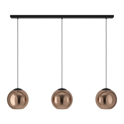 Eglo - Candeeiro suspenso 3xE27/40W/230V cobre