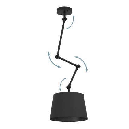Eglo - Candeeiro suspenso 1xE27/40W/230V preto