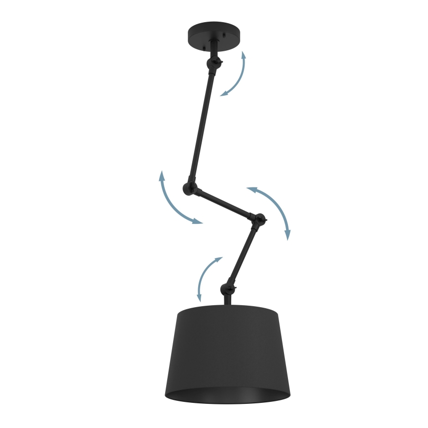 Eglo - Candeeiro suspenso 1xE27/40W/230V preto