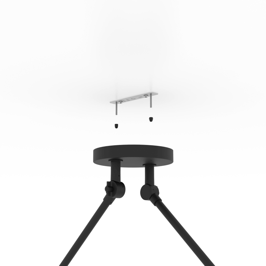 Eglo - Candeeiro suspenso 2xE27/40W/230V preto
