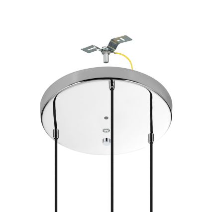 Eglo - Candeeiro suspenso 3xE27/40W/230V cromado brilhante