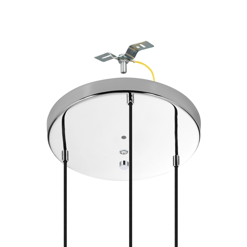 Eglo - Candeeiro suspenso 3xE27/40W/230V cromado brilhante