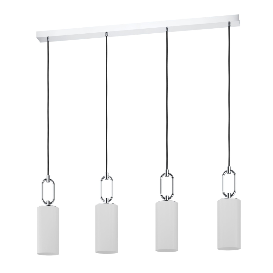Eglo - Candeeiro suspenso 4xE27/40W/230V cromado brilhante