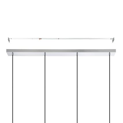 Eglo - Candeeiro suspenso 4xE27/40W/230V cromado brilhante