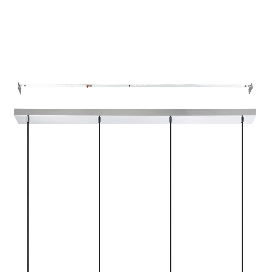 Eglo - Candeeiro suspenso 4xE27/40W/230V cromado brilhante