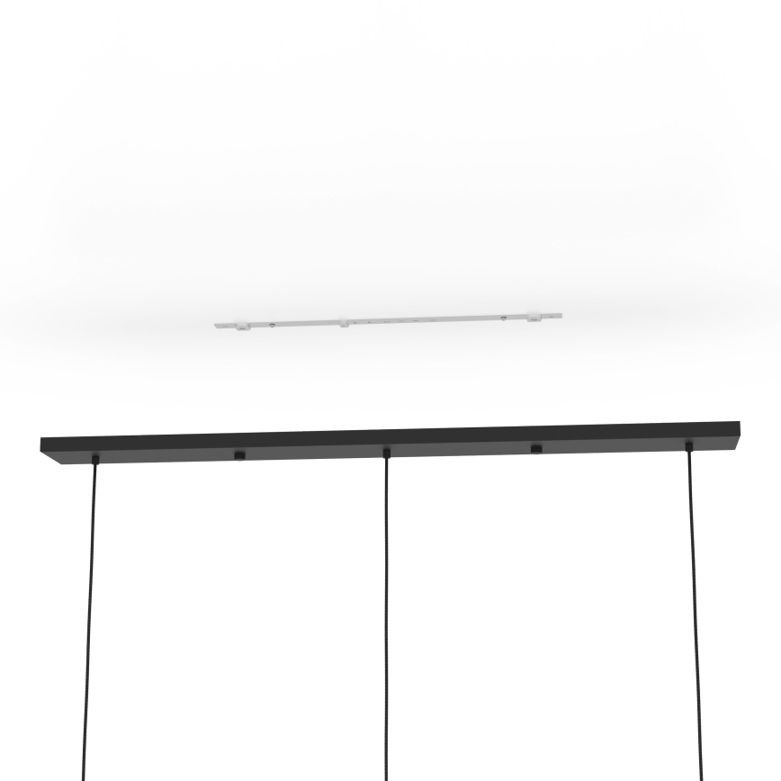 Eglo - Candeeiro suspenso 3xE27/40W/230V cinzento