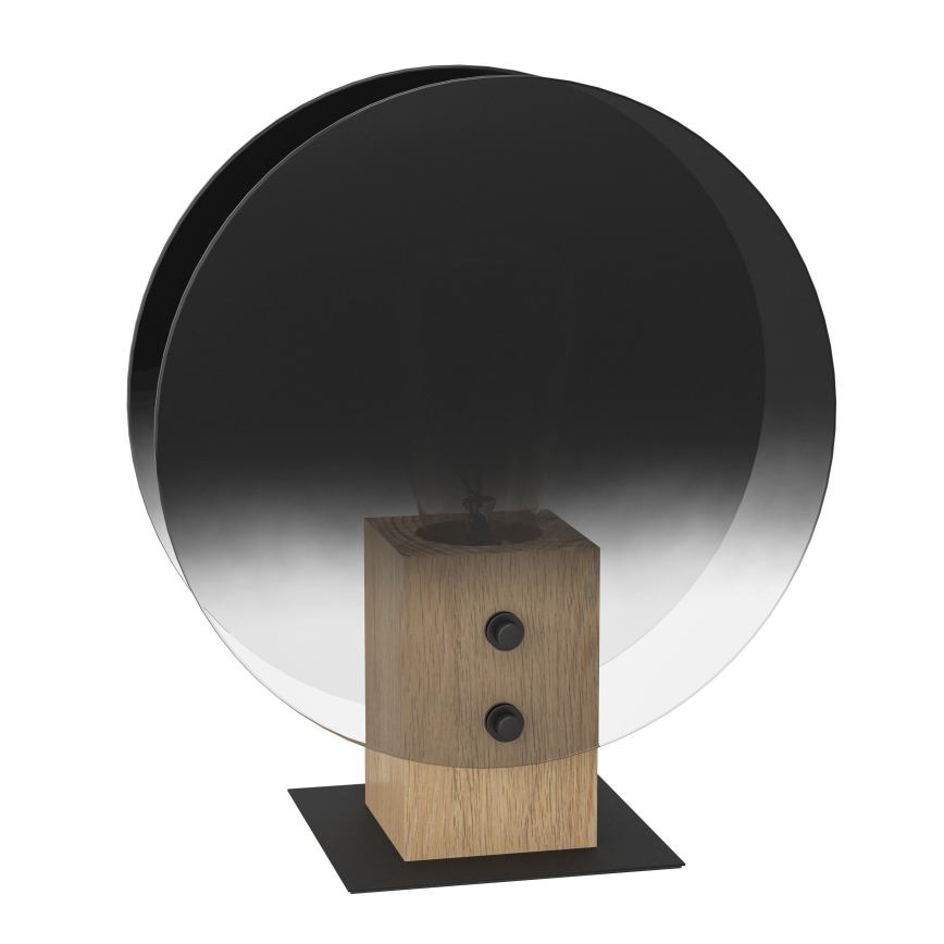 Eglo - Candeeiro suspenso 1xE27/40W/230V fumado