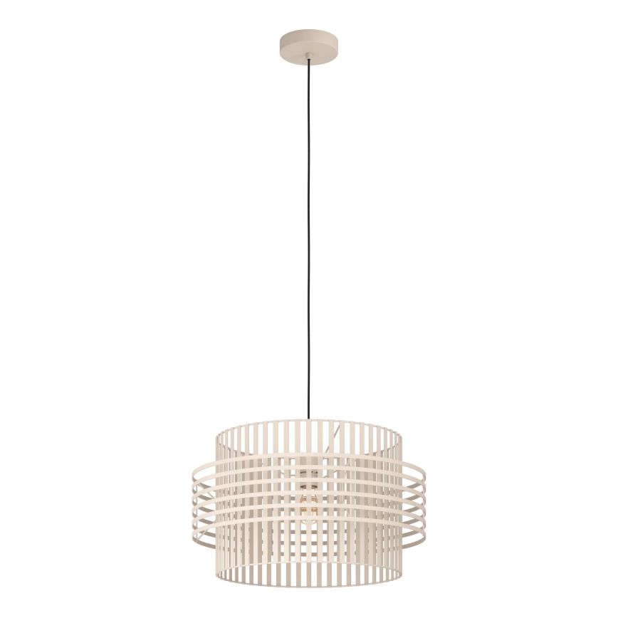 Eglo - Candeeiro suspenso 1xE27/40W/230V diâmetro 48 cm creme